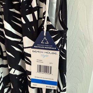 Beach House Black and White Dress